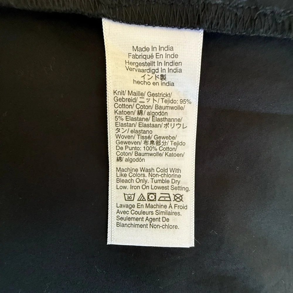 J. CREW SWEETHEART TANK DRESS POPLIN SKIRT BLACK SMALL - Picture 7 of 8